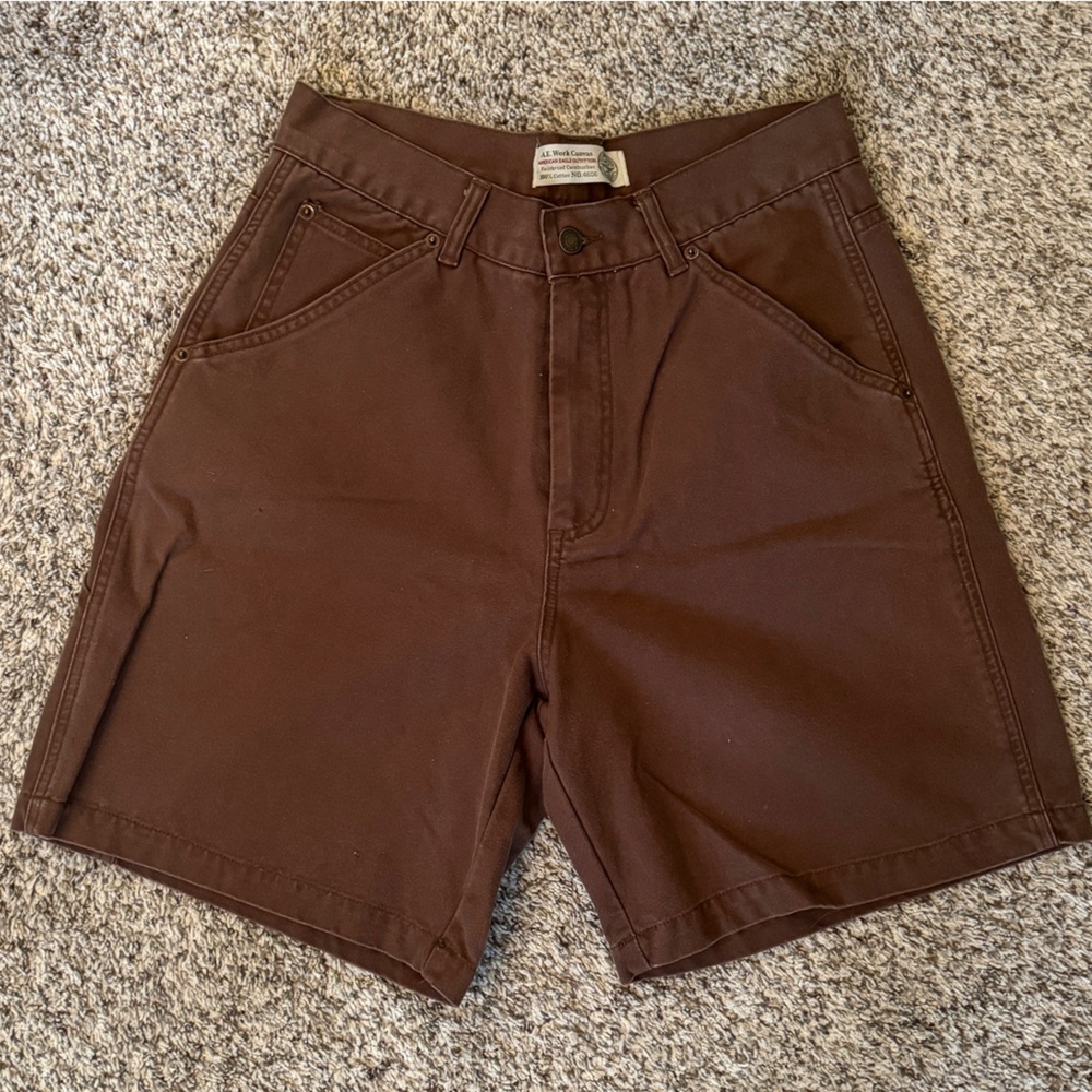 Vintage American Eagle AE Work Canvas Men’s Brown Jean Shorts / Jorts